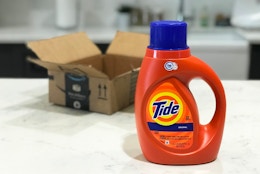 Tide 84-Ounce Laundry Detergent: Get 3 for $23.07 With Amazon Promotion card image