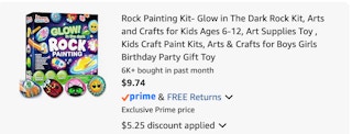 rock painting kit Amazon receipt