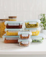 Fluted Glass Storage Set