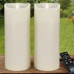 LED Pillar Candles 2-Pack