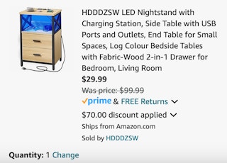 Amazon -Nightstand Charging Station 2024