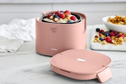 This 20-Ounce Heated Lunch Box With Silicone Utensils Is Only $19 at QVC card image