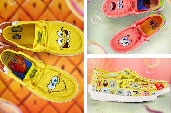 The SpongeBob Collection at Hey Dude Starts at $25 With a Promo Code