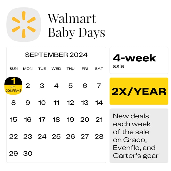 Walmart Baby Days 2024 Best Deals to Look For The Krazy Coupon Lady