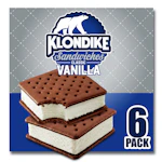 2 Klondike Ice Cream Sandwiches