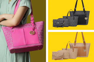 MKF Collection 4-Piece Tote Bag Set