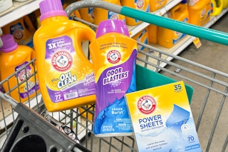 arm hammer laundry products in shopping cart