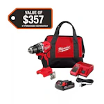 Milwaukee Cordless Drill/Driver with Battery, Charger, and Bag