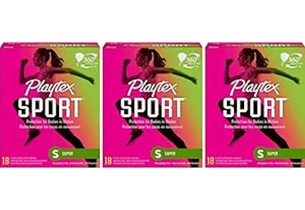 2 Playtex Sport Tampons 3-Packs