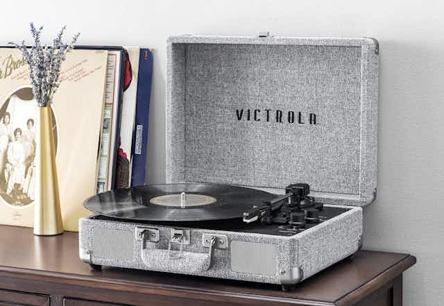 Victrola Suitcase Record Player, Only $35 at Walmart card image