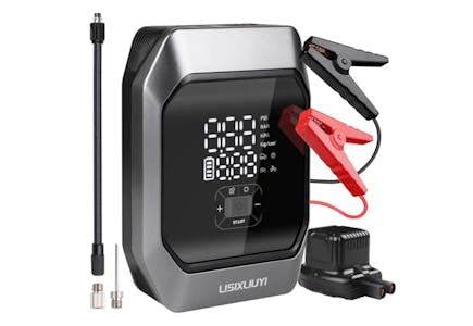 Jump Starter With Tire Inflator
