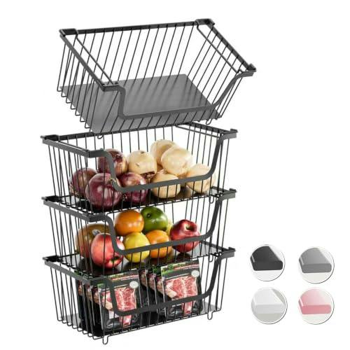 Stackable Wire Pantry Baskets