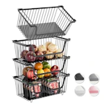 Stackable Wire Pantry Baskets