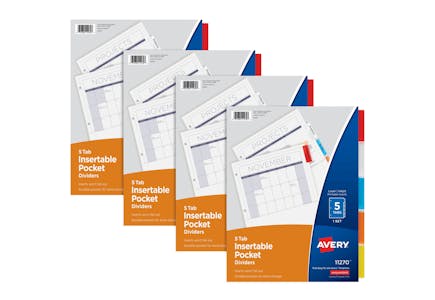 Avery Dividers 4-Pack
