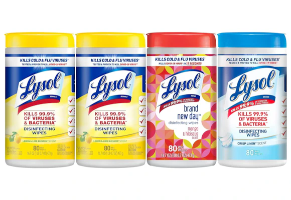 Lysol Disinfectant Wipes 4-Pack