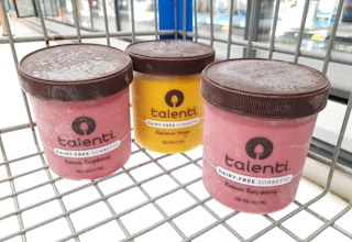 Talenti Sorbetto in Walmart shopping cart