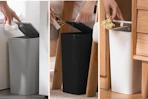 walmart slim trash can set collage
