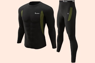 Fleece-Lined Thermal Underwear Set B08DP2QH3J