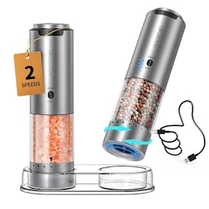 Electric Salt and Pepper Grinder Set