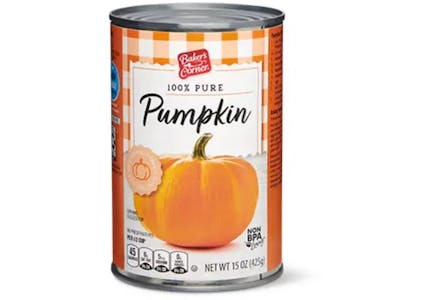 Baker's Corner Canned Pumpkin