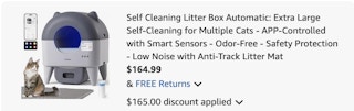 Cat litter Amazon receipt
