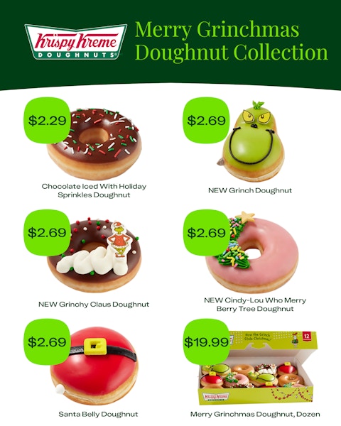 Krispy-Kreme-Merry Grinchmas-Doughnut-Collection