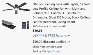 Amazon Ceiling Fan with Light 2026