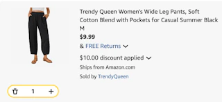 pants Amazon receipt