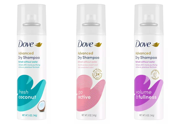 3 Dove Dry Shampoos