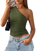 Women's One-Shoulder Tank Top