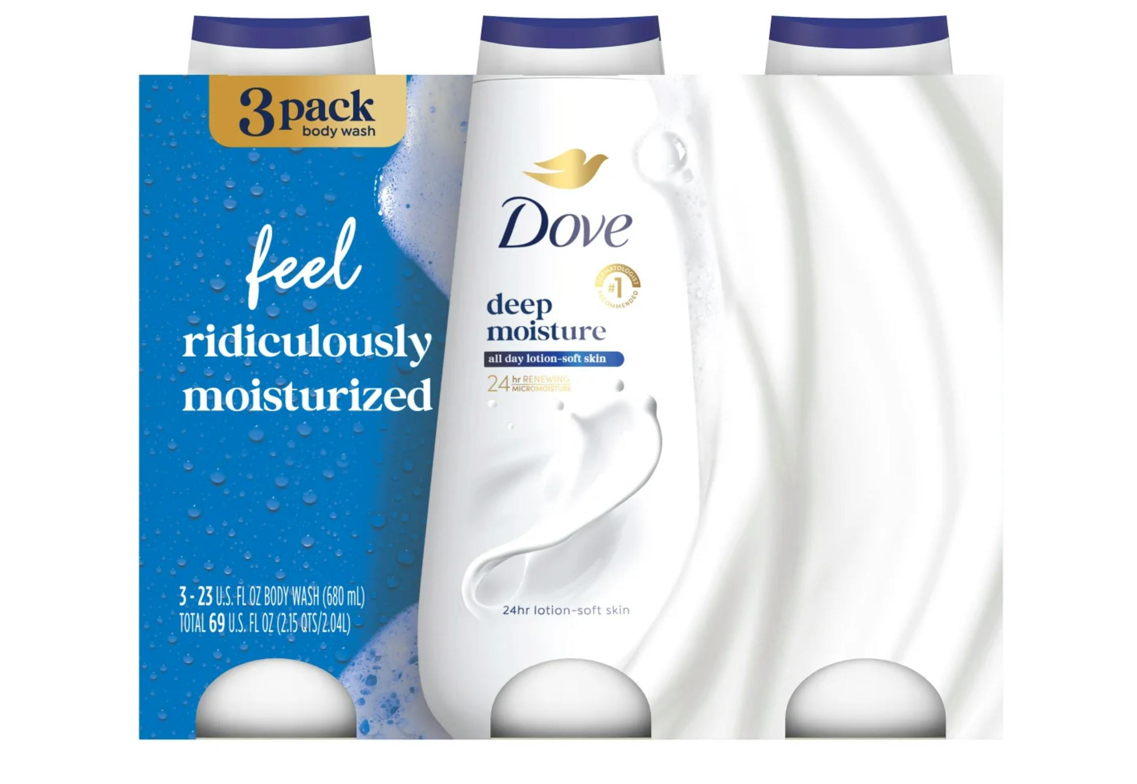 Dove Body Wash 3-Pack