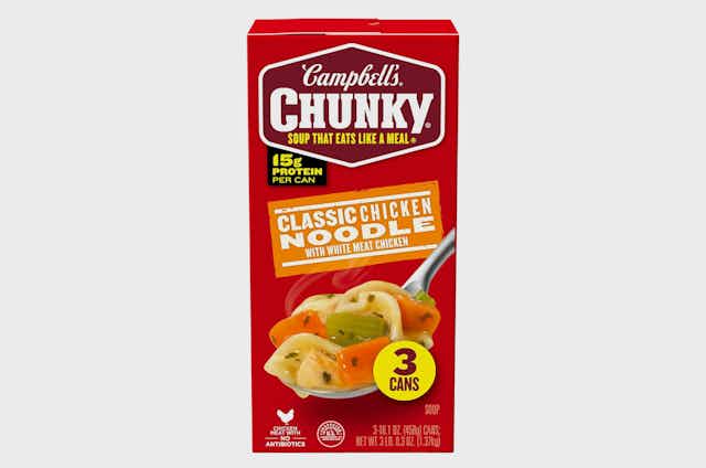 Campbell's Chunky Soup, as Low as $1.19 per Can on Amazon card image