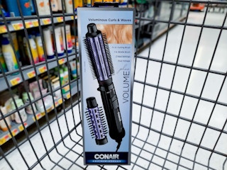 Conair Volume Series Curling Brush in Walmart shopping cart
