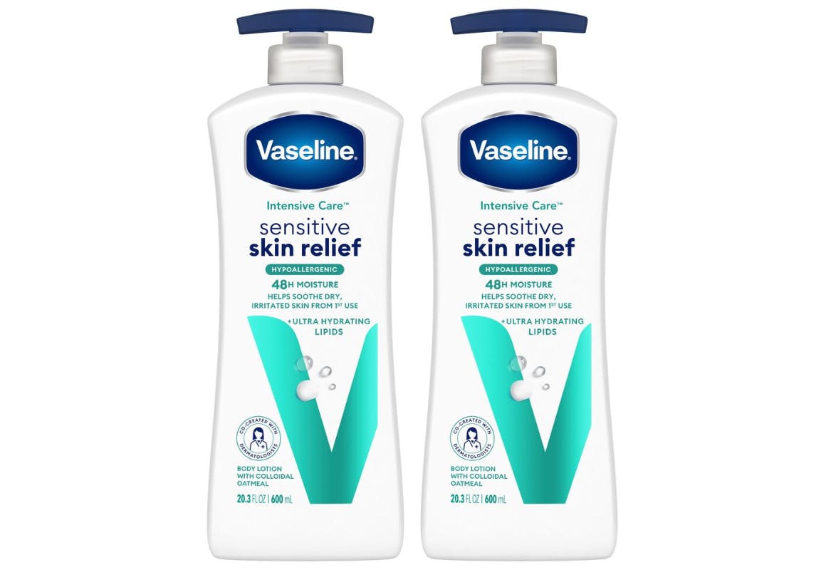 2 Vaseline Sensitive Skin Lotions