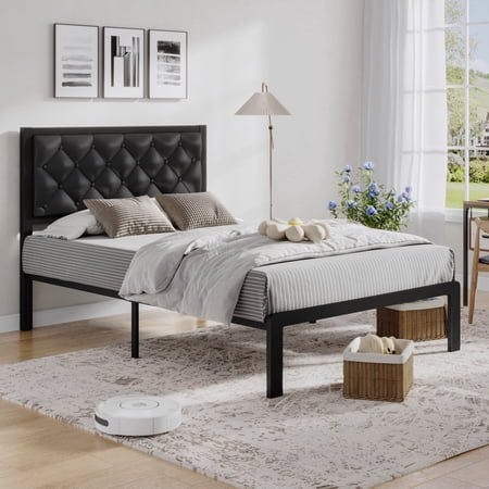 Twin Bed Frame with Headboard
