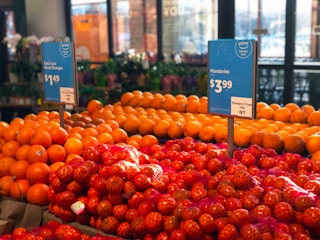 Oranges in Whole Foods Produce Department