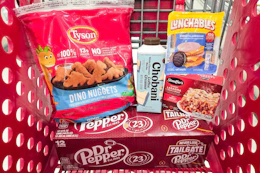 target matchup groceries in shopping cart