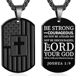 Dog Tag Cross Necklace