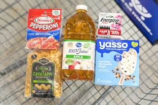 bogo free groceries in shopping cart