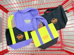 trader joes halloween totes in shopping cart