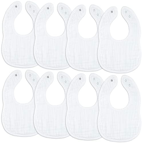 Muslin Bibs 8-Pack