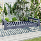 Acacia Wood Porch Swing Bed
