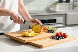 home depot bamboo cutting board set