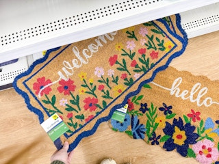 dollar general floral welcome mats