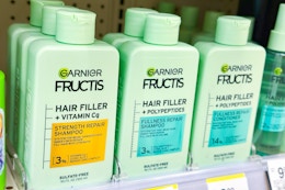 garnier hair filler treatments on a shelf