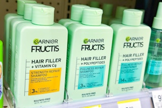 garnier hair filler treatments on a shelf