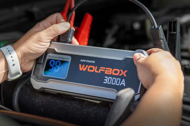 Wolfbox Portable Jump Starter, Just $80 on Amazon (Reg. $159) card image