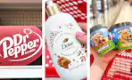 collage with dr pepper, dove, and ben & jerry's products