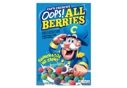 5 Cap'n Crunch Cereal Boxes