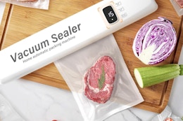 a vacuum sealer machine on a table